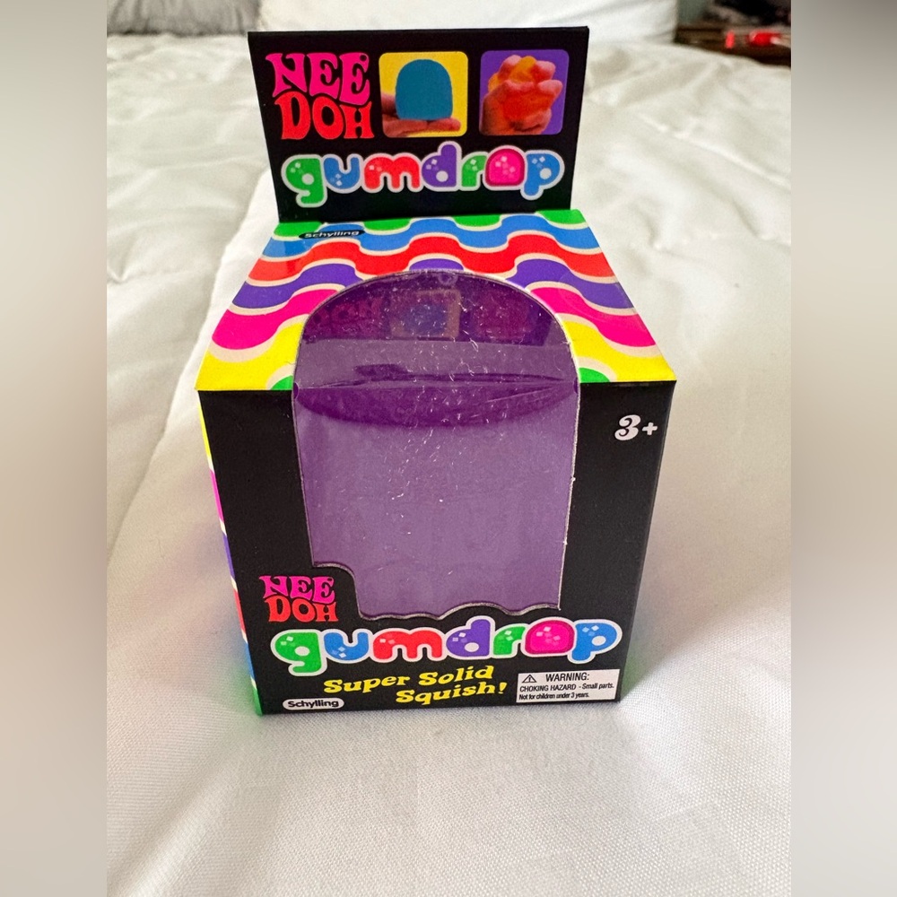 Needoh Purple Squishy Gumdrop Toy